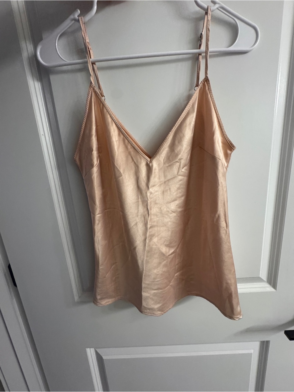Zara Peach Satin Slip Top